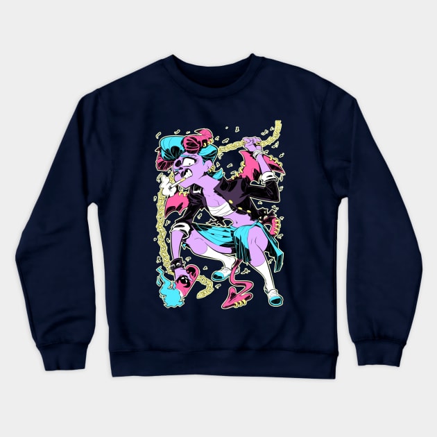 Demon girl Crewneck Sweatshirt by Rafchu